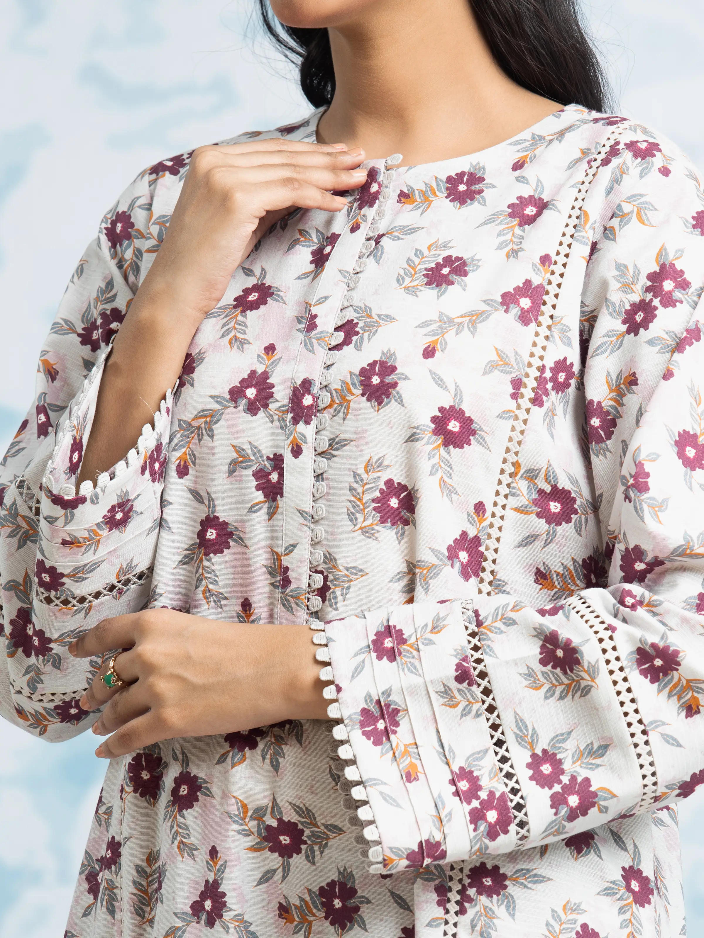 Printed Khaddar Suit - EWU24A3-29316-3P - Image 3