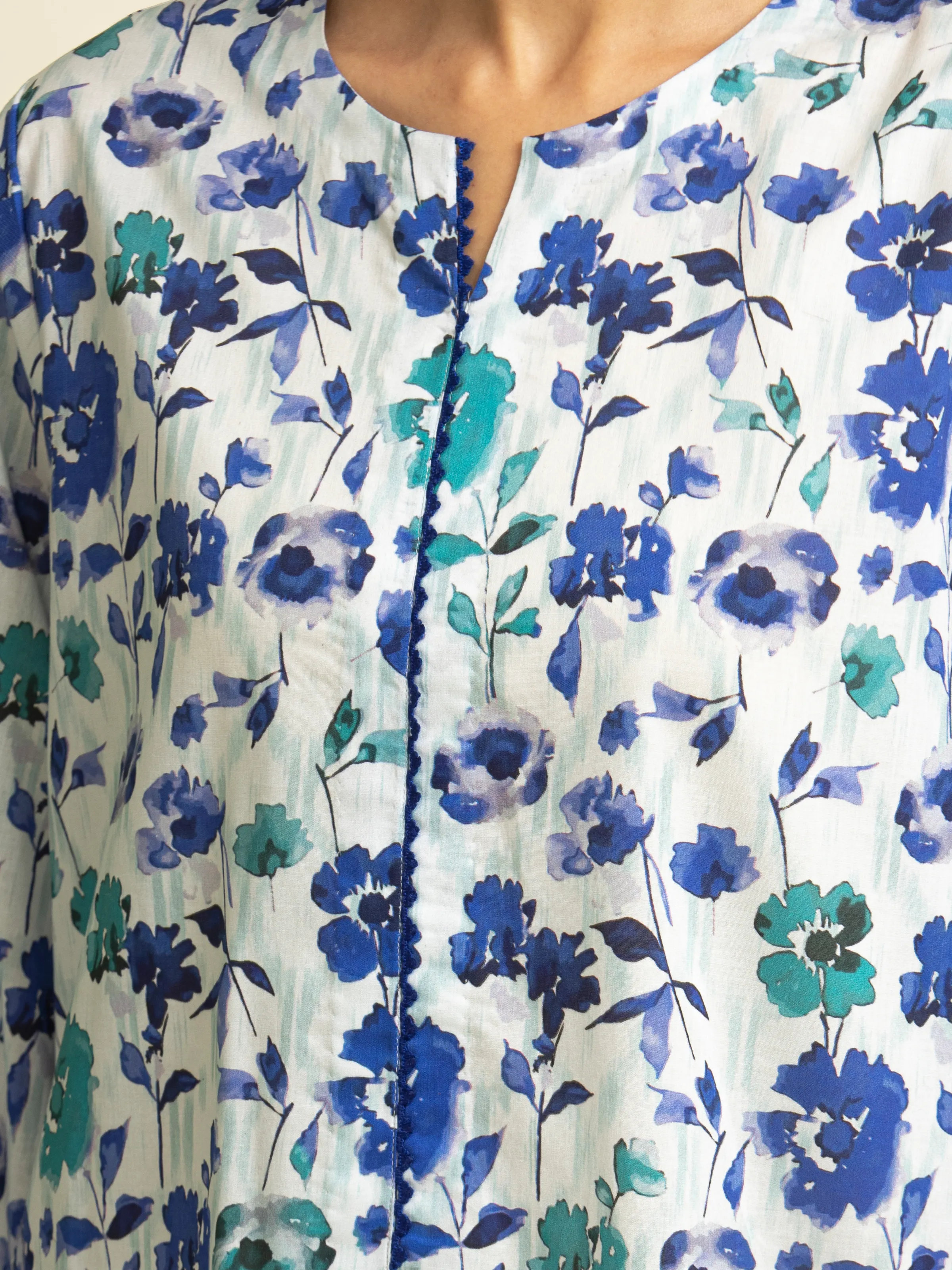 Printed Lawn Suit - EWU5A1-35084-3P - Image 3