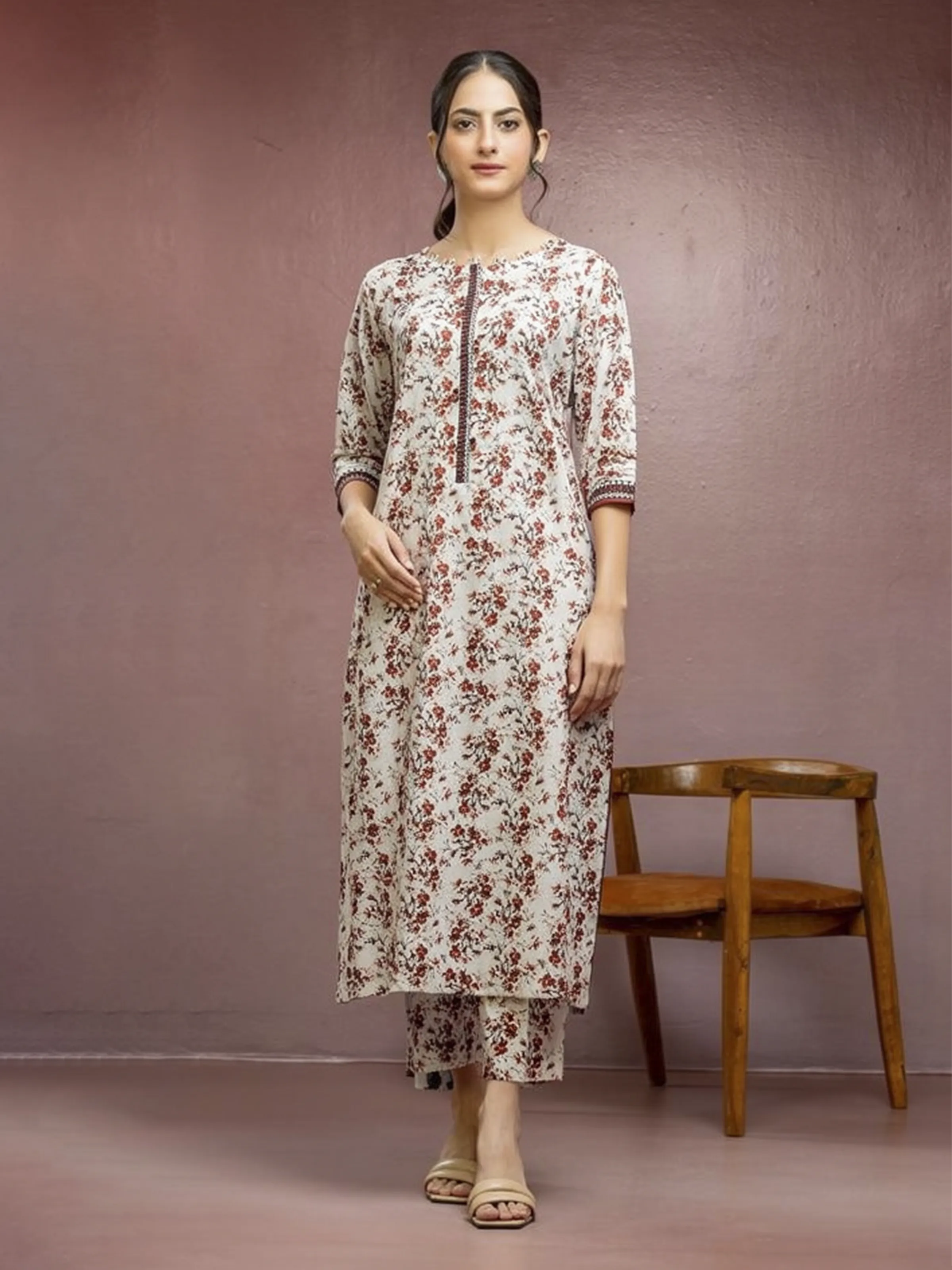 Printed Lawn Shirt - EWU5A1-35105S