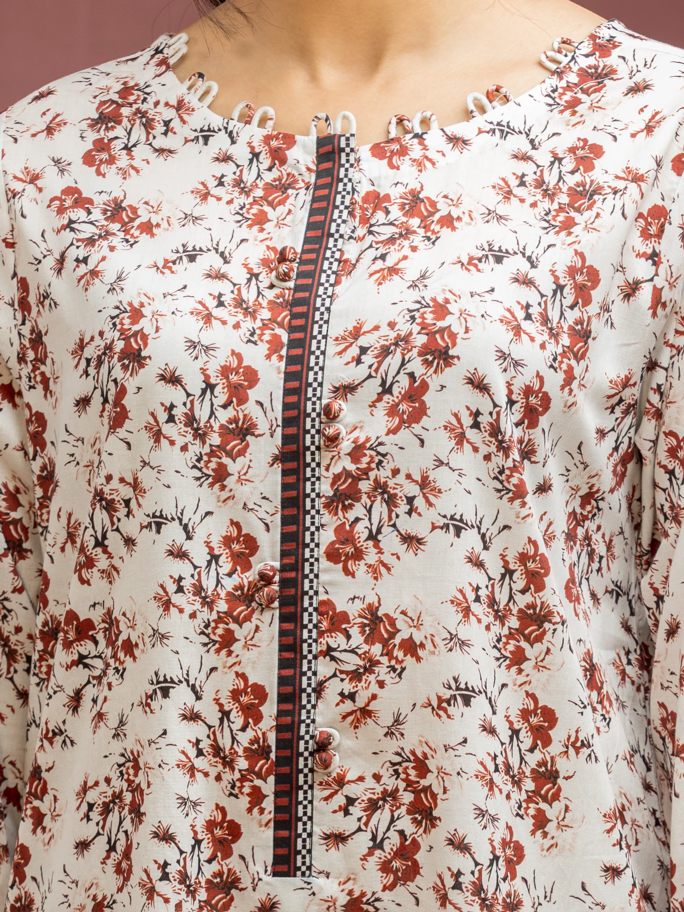 Printed Lawn Shirt - EWU5A1-35105S - Image 2