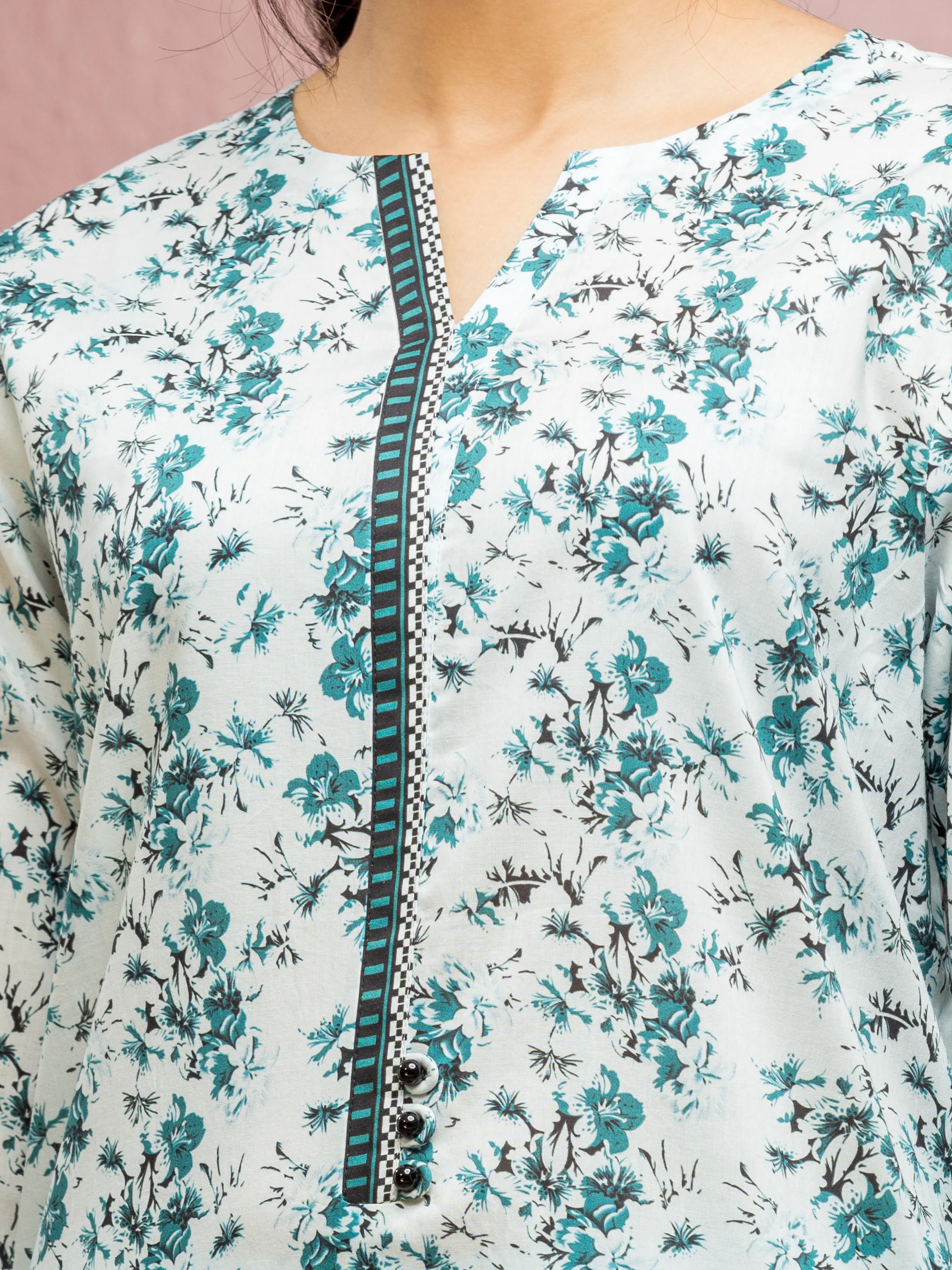 Printed Lawn Shirt Trouser - EWU5A1-35104ST - Image 3