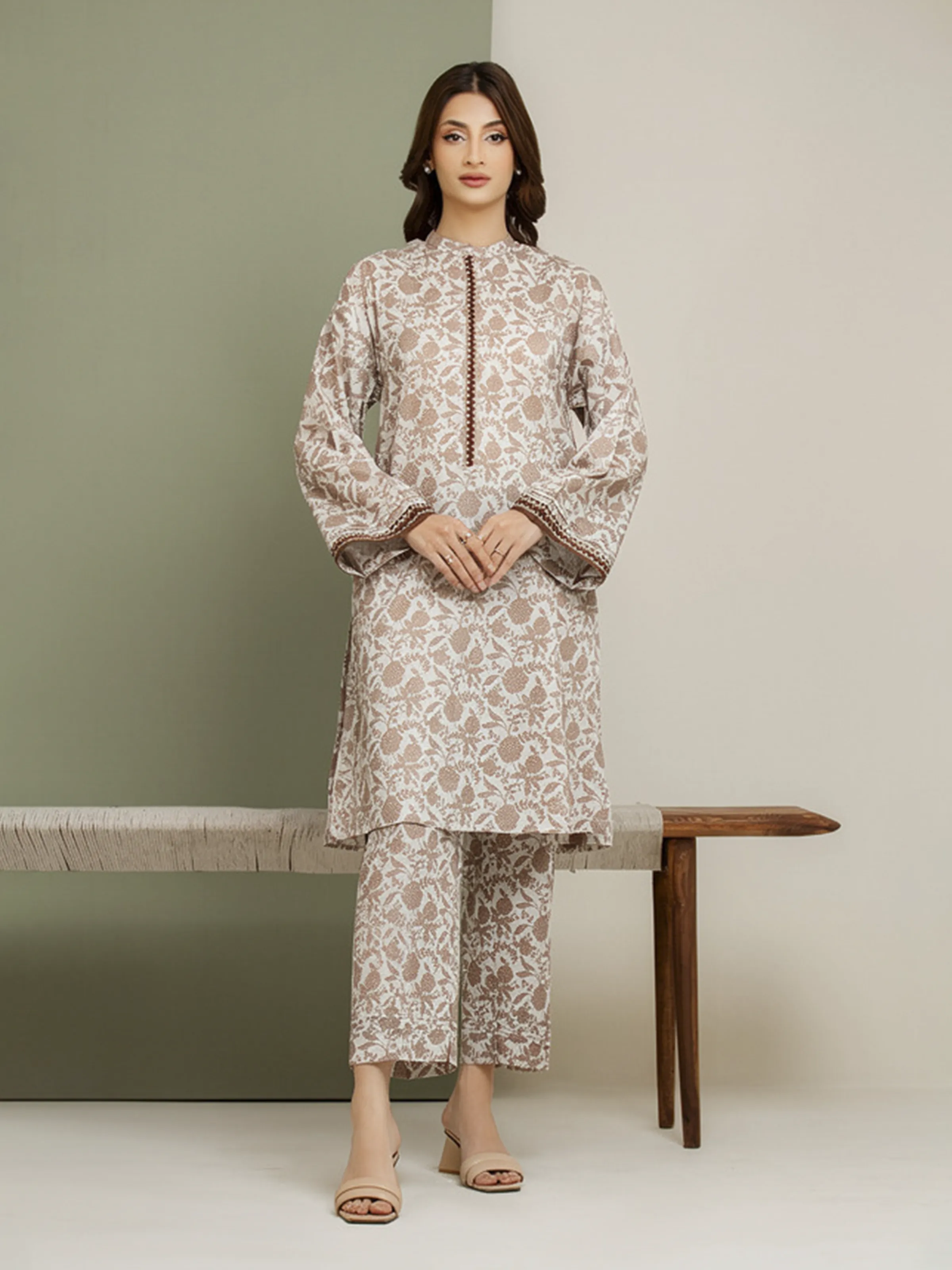Printed Lawn Shirt Trouser - EWU5A1-35150ST