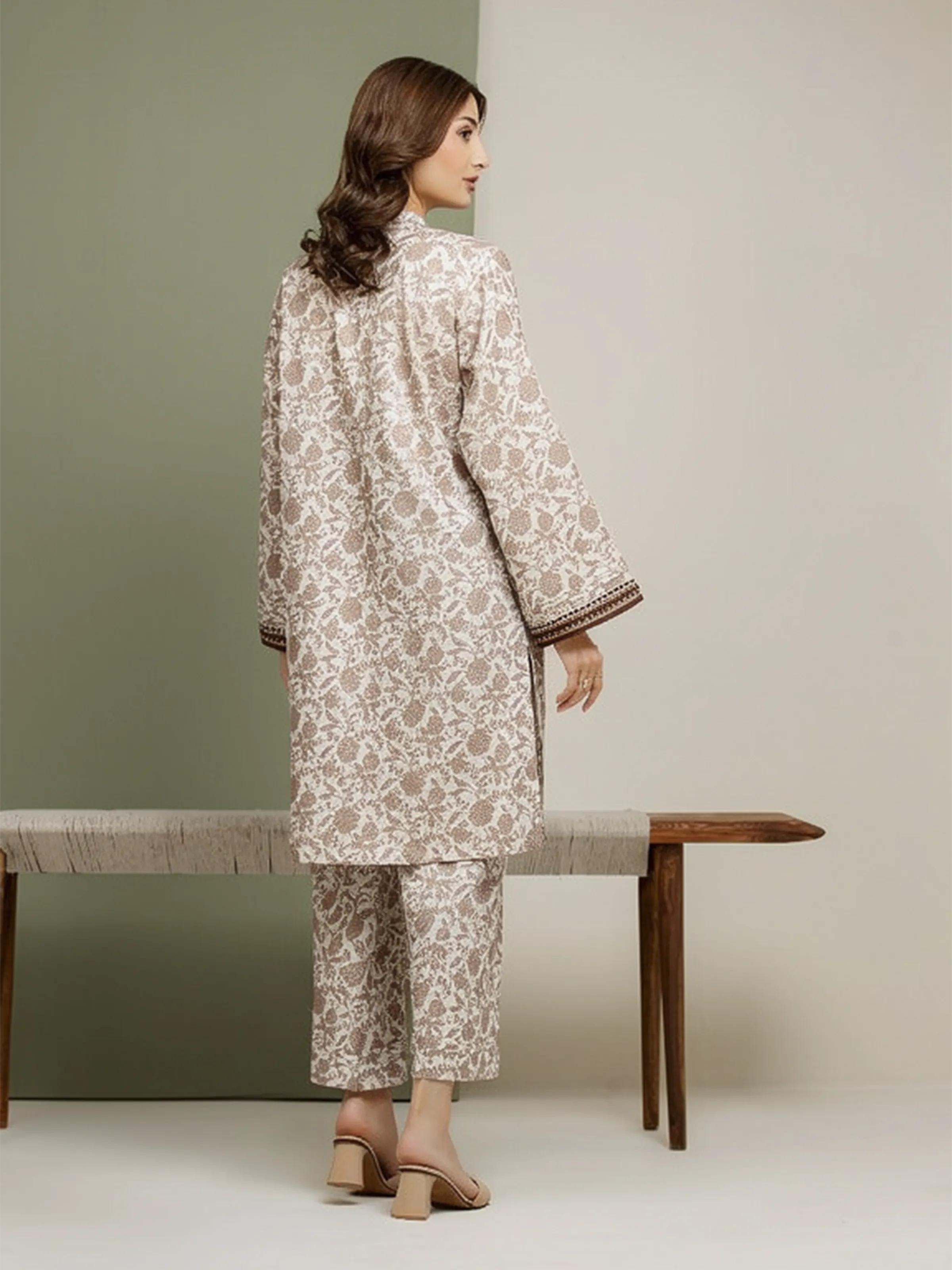 Printed Lawn Shirt Trouser - EWU5A1-35150ST - Image 4