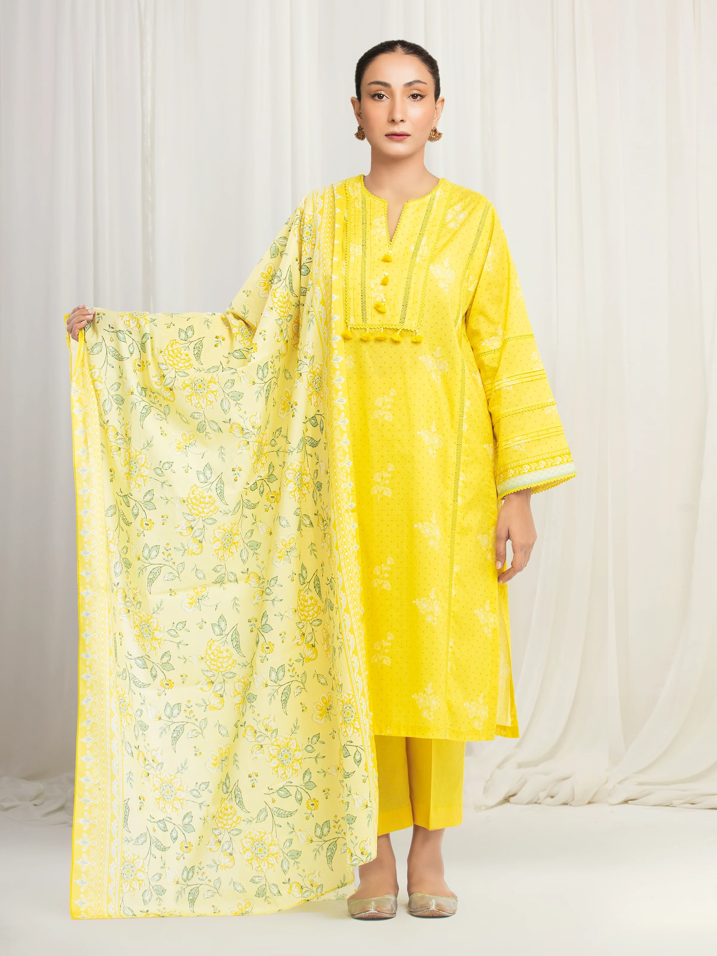 Printed Lawn Suit - EWU6A1-36550-3P