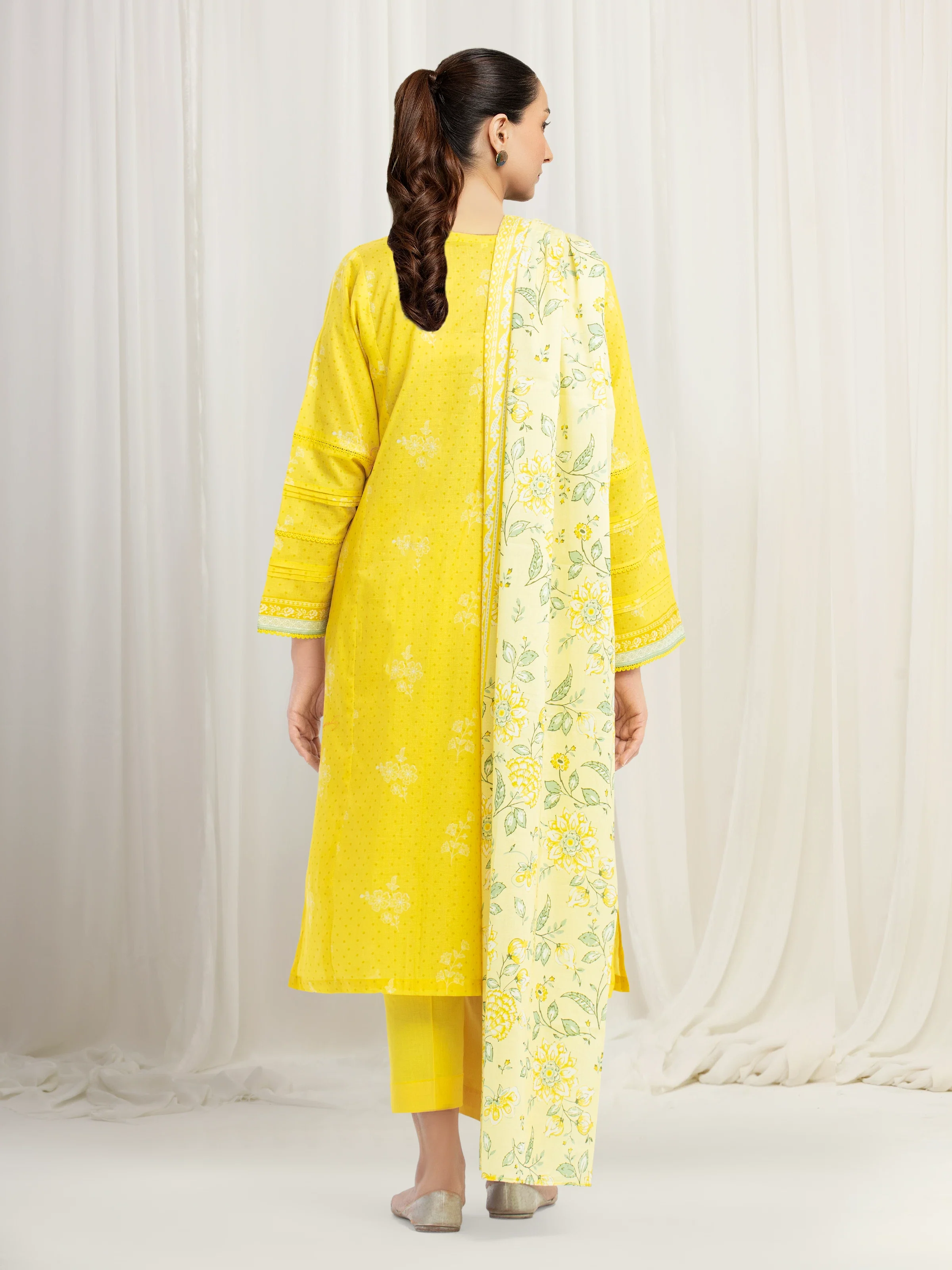Printed Lawn Suit - EWU6A1-36550-3P - Image 5