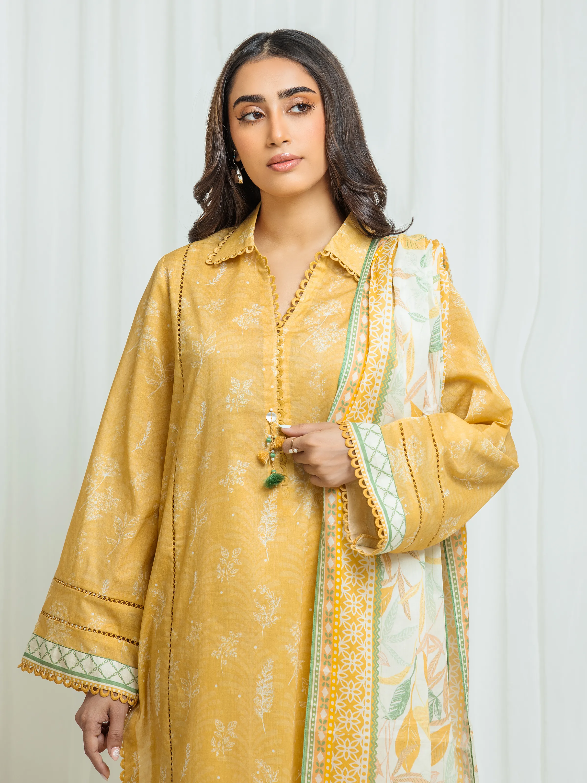 Printed Lawn Suit - EWU6A1-36554-3P - Image 2