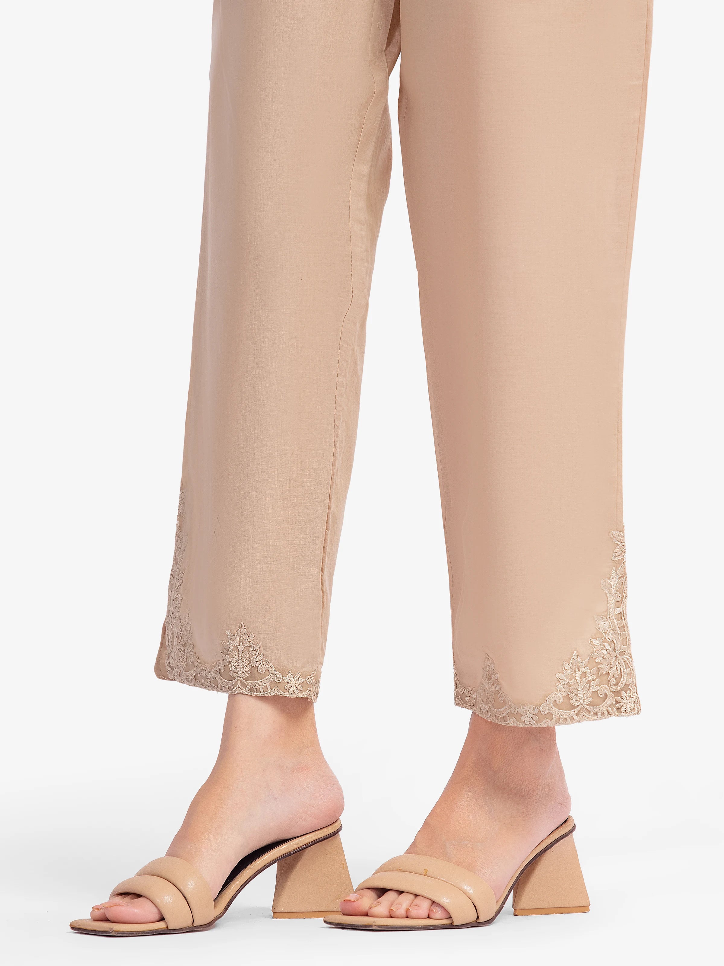 Embroidered Cambric Trouser - EWBE5-76596 - Image 2