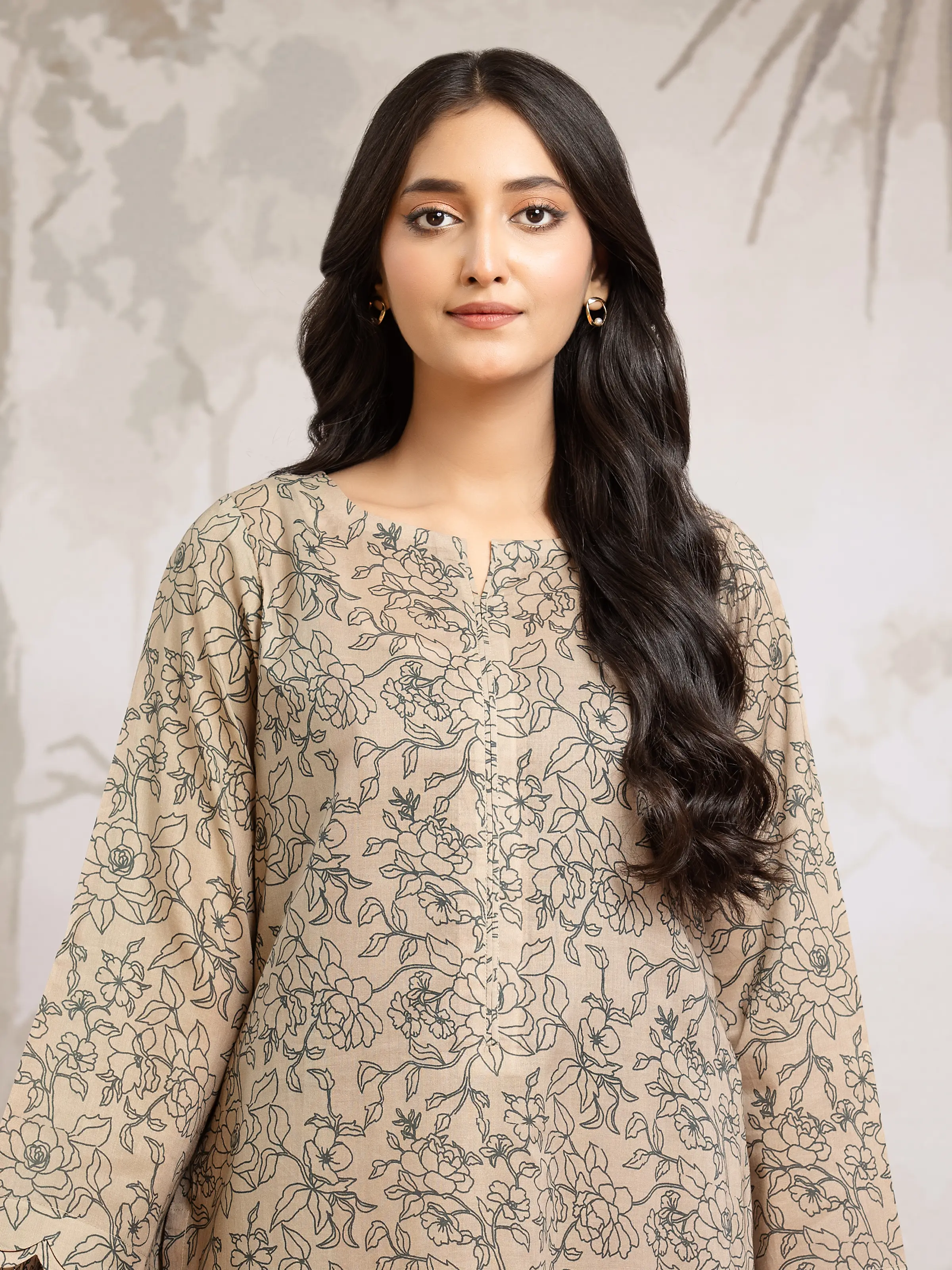 Printed Khaddar Suit - EWU24M2-186 - Image 3