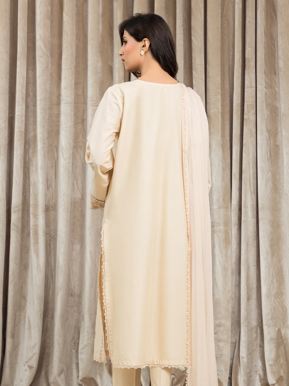 Embroidered Cambric Suit - EWU24V2-28629-3P - Image 2