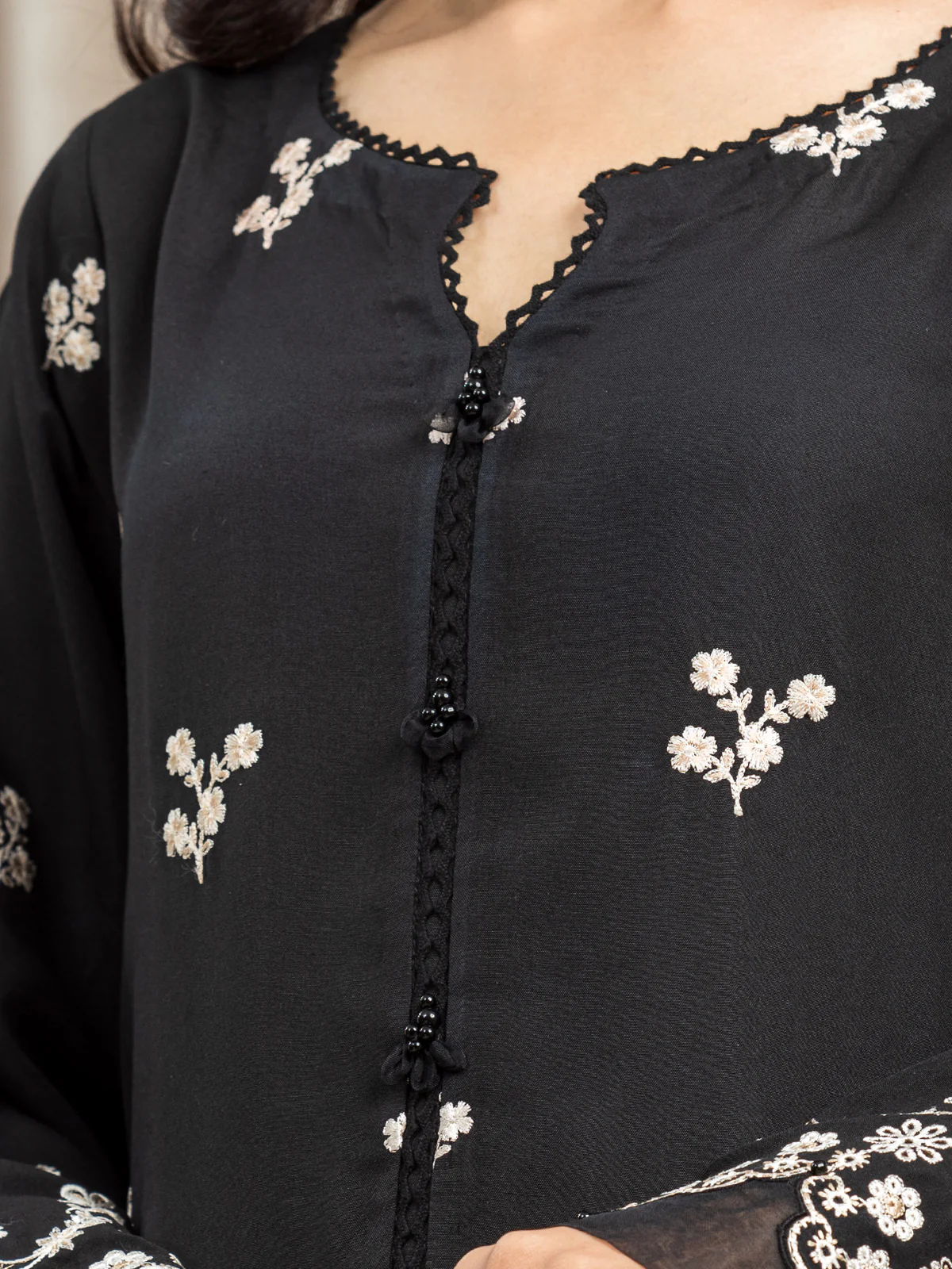 Embroidered Cambric Suit - EWU24V2-30062-3P - Image 3