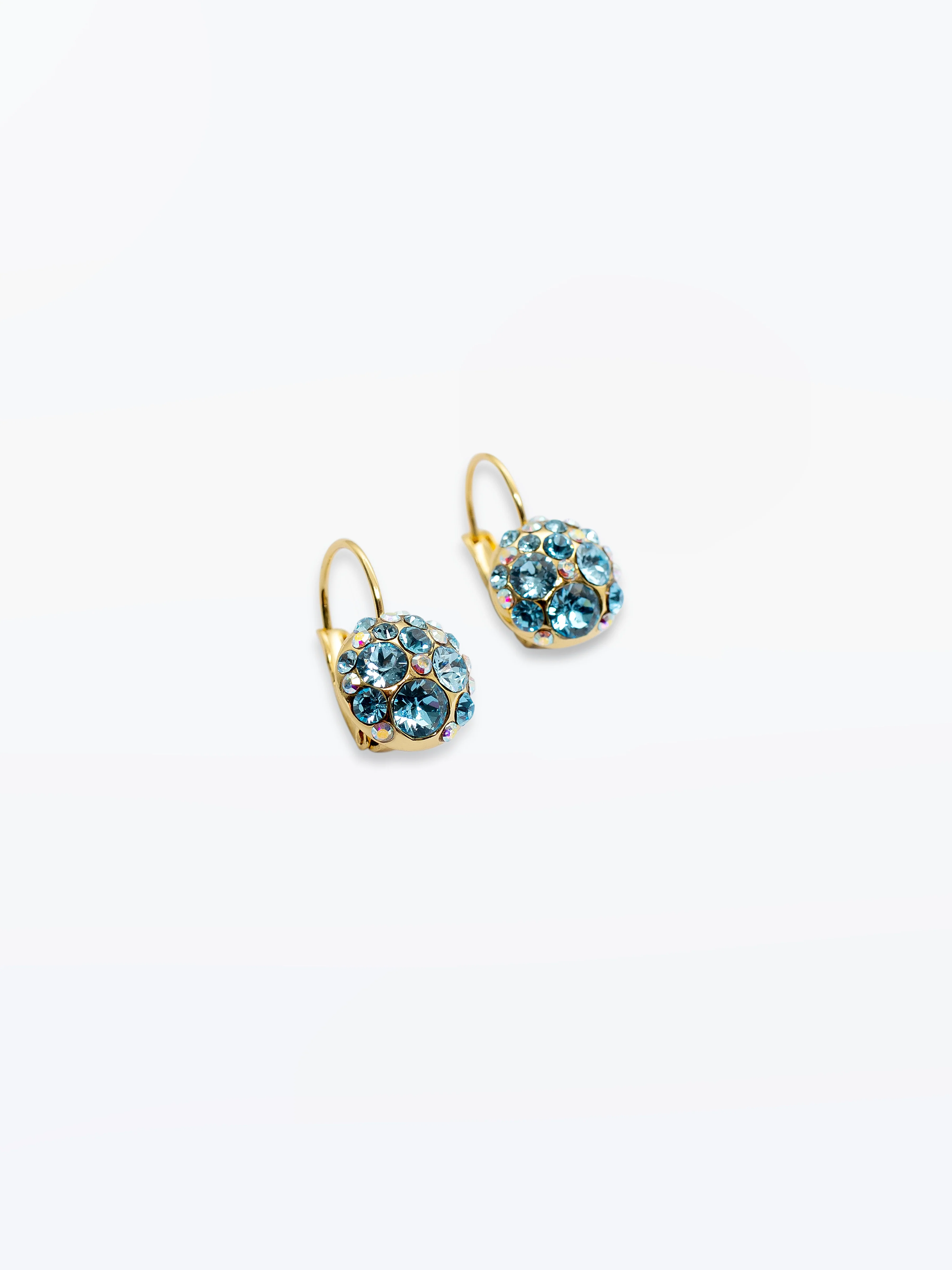 Blue Rhinestone Earrings - EAWE5-031