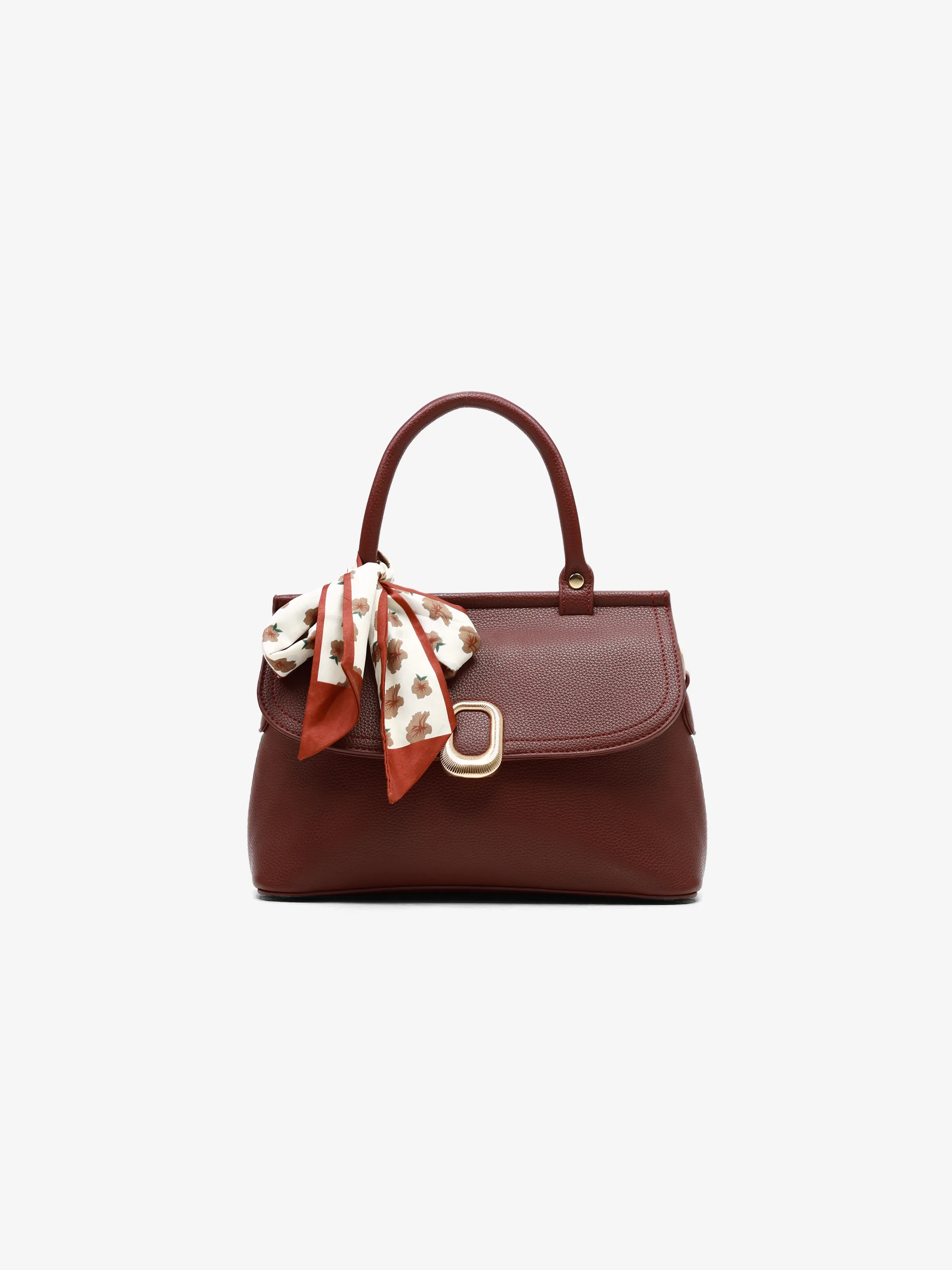Women's Burgundy Crossbody Bag - EAWHB5-049
