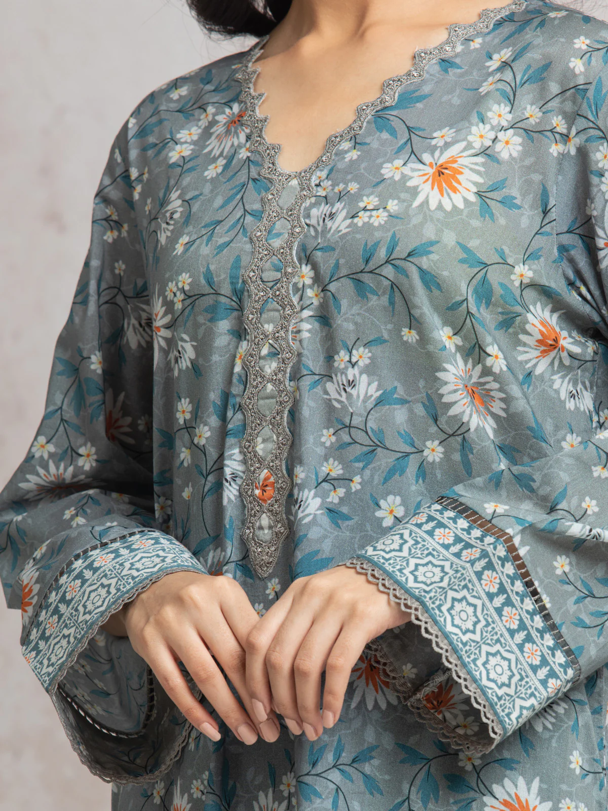 Printed Cambric Suit - EWU24M2-020 - Image 3