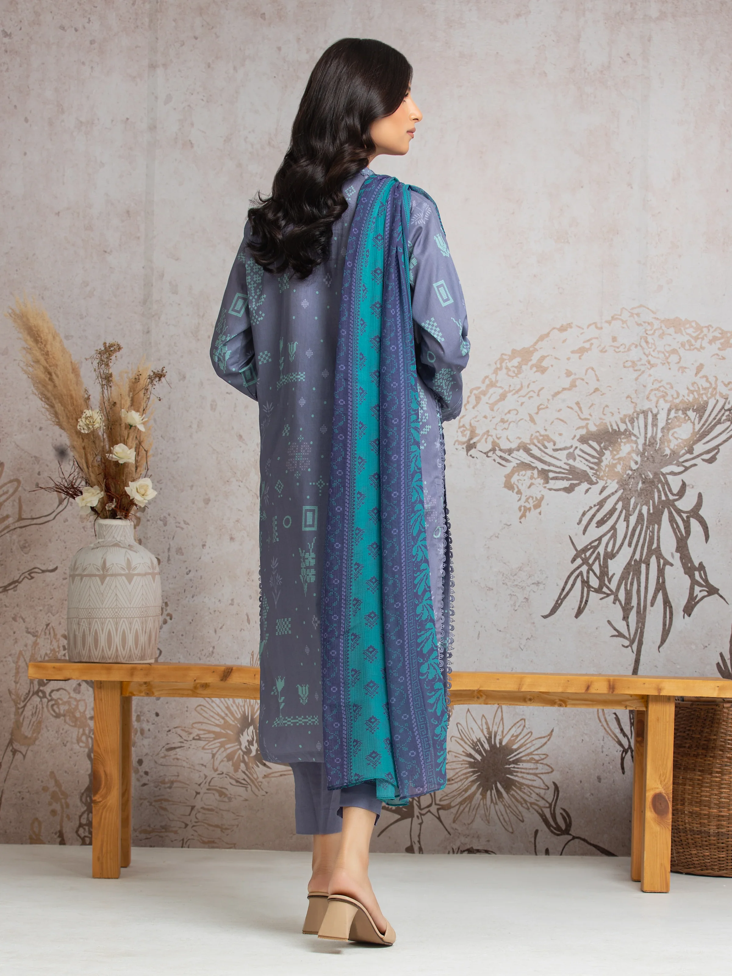 Printed Cambric Suit - EWU24M2-021 - Image 5