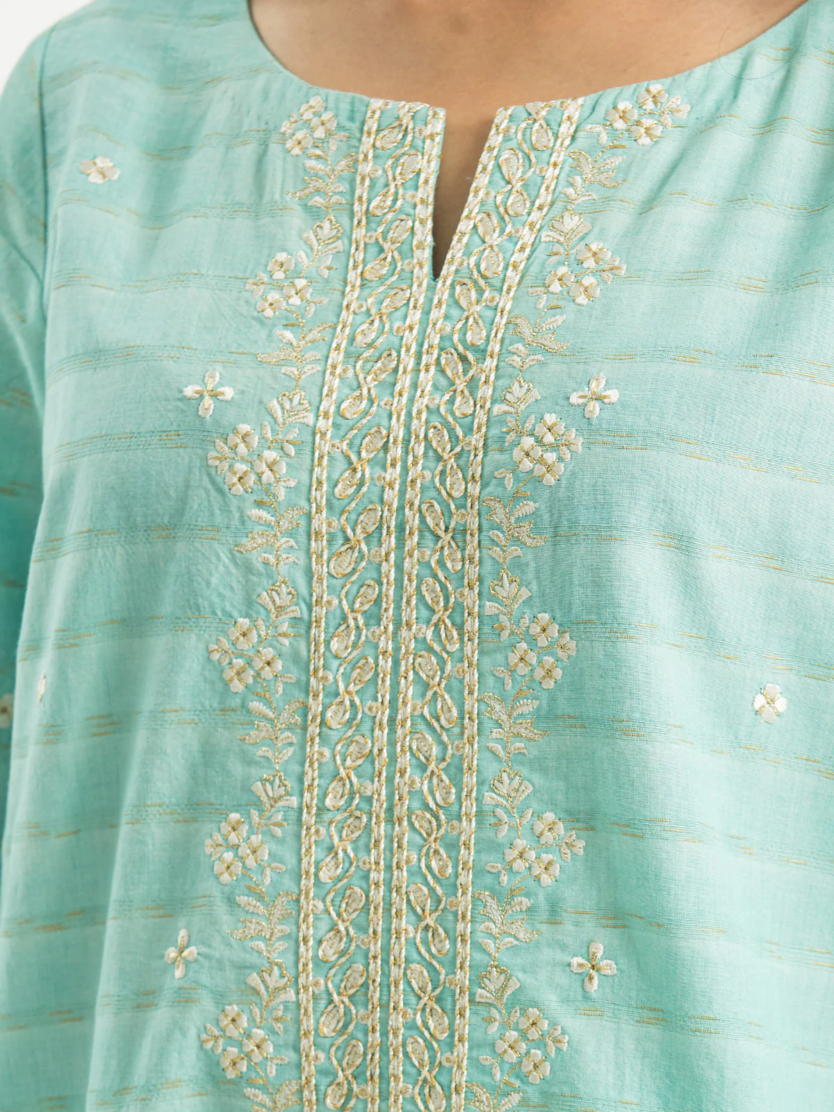 Embroidered Jacquard Suit - EWU24V3-30023-3P - Image 2