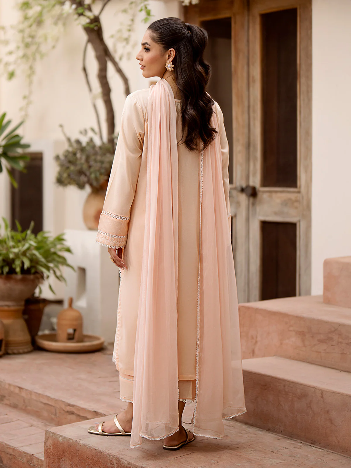 Embroidered Cambric Suit - EWU24V2-28618-3P - Image 10