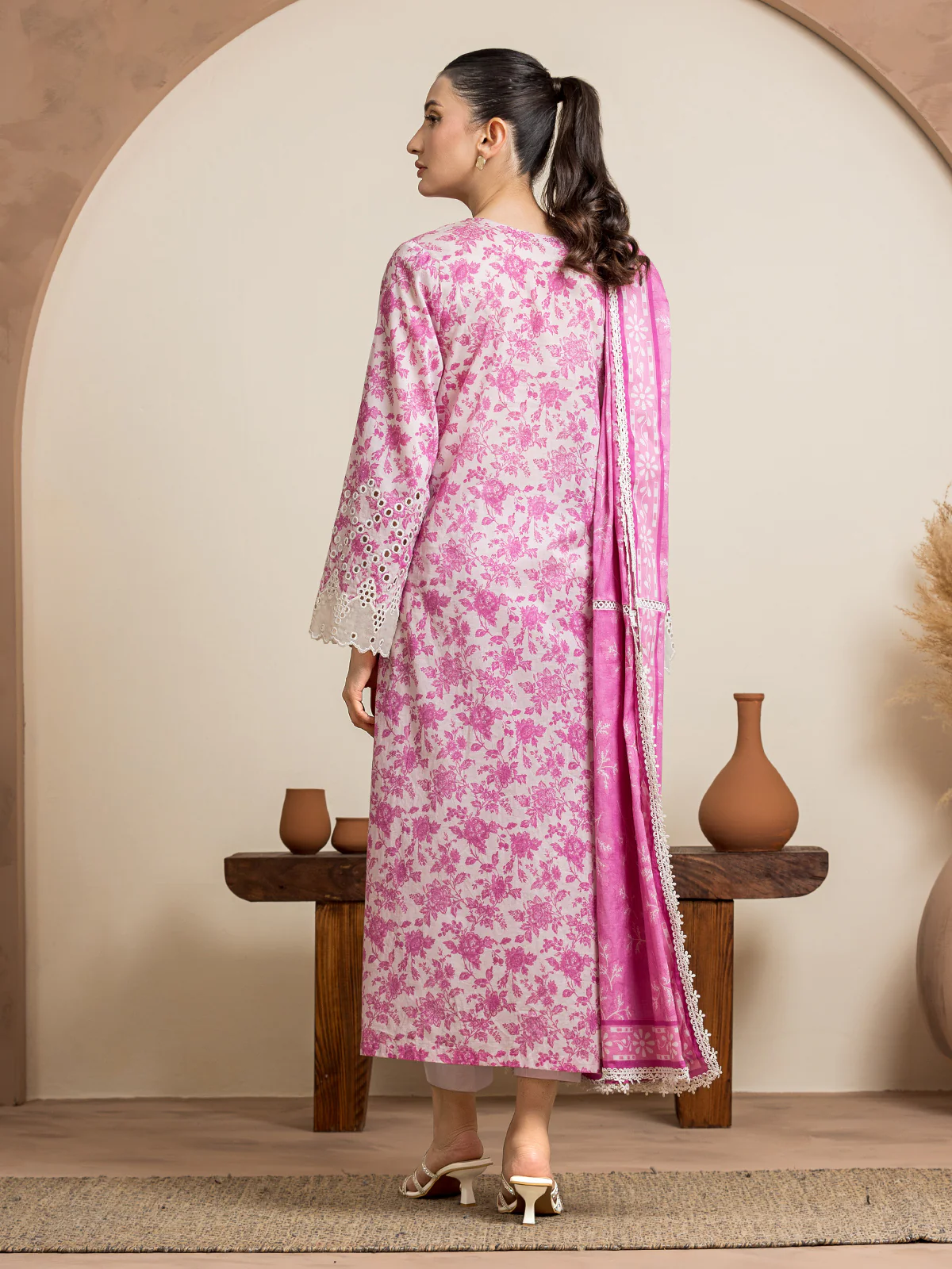 Embroidered Lawn Suit - EWU24V1-28608-3P - Image 3