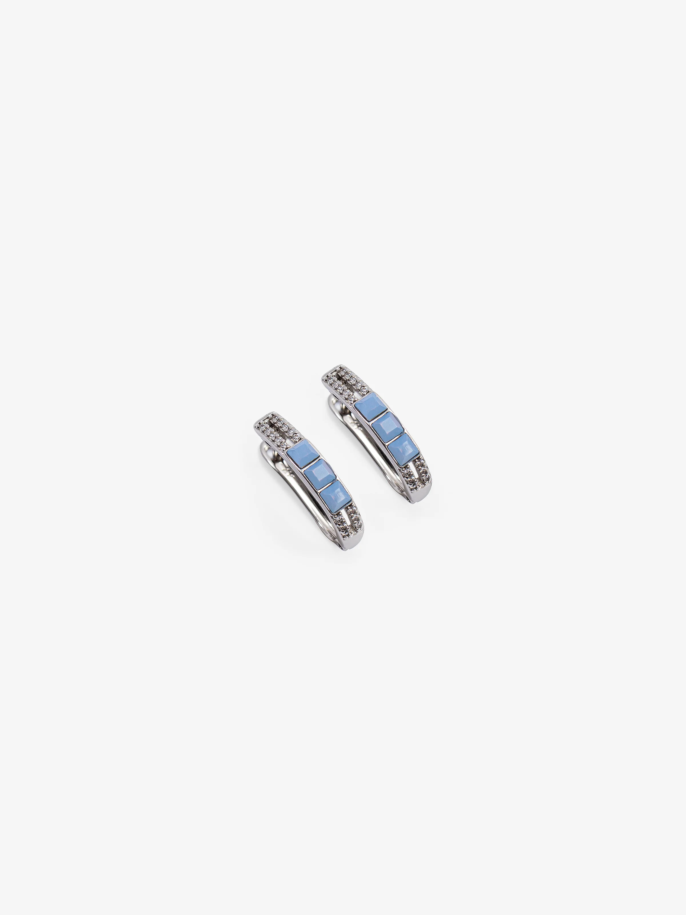 Classic Silver Statement Earrings - EAWE5-052 - Image 2
