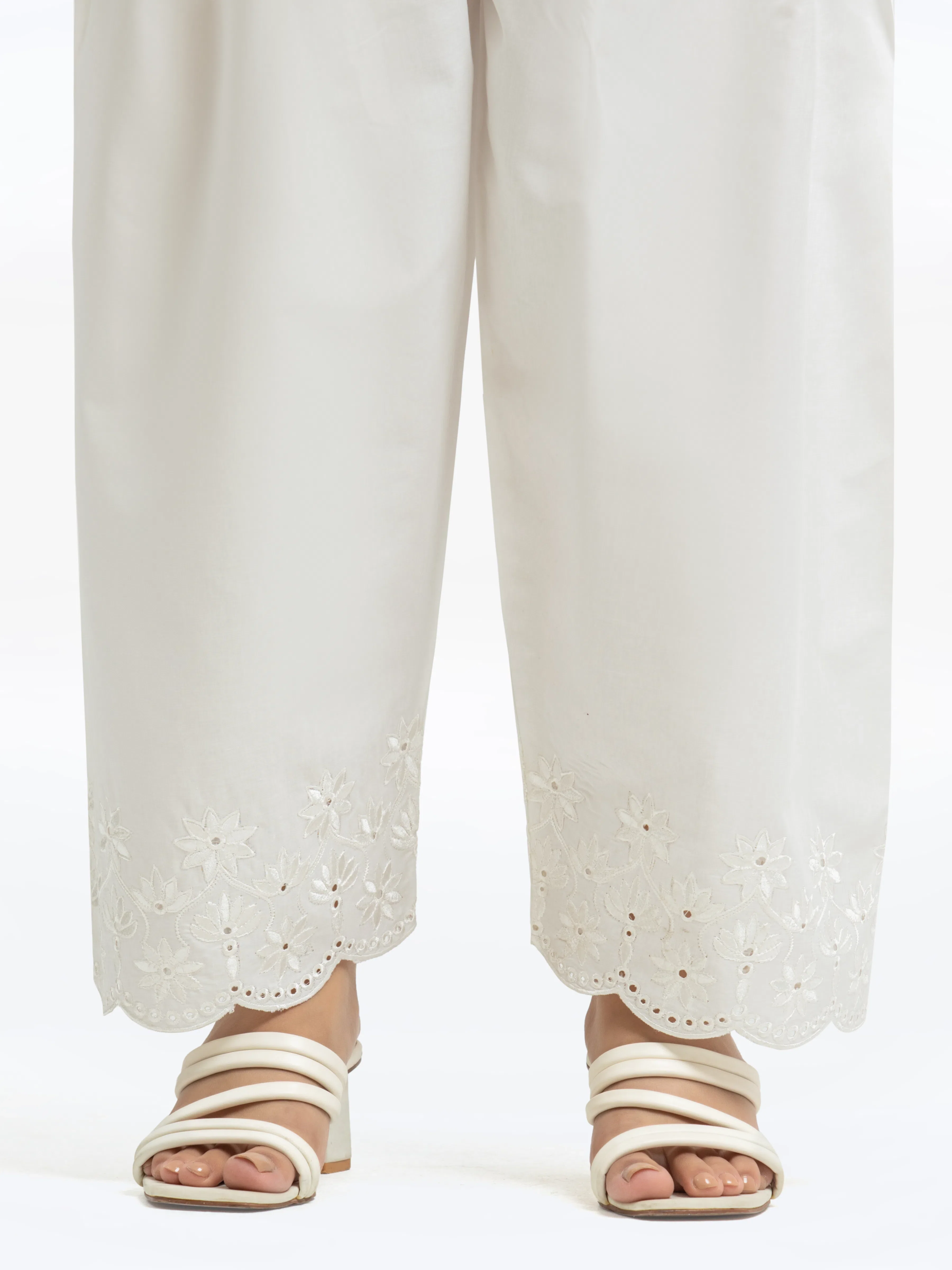 Embroidered Cambric Shalwar - EWBSE24-00003
