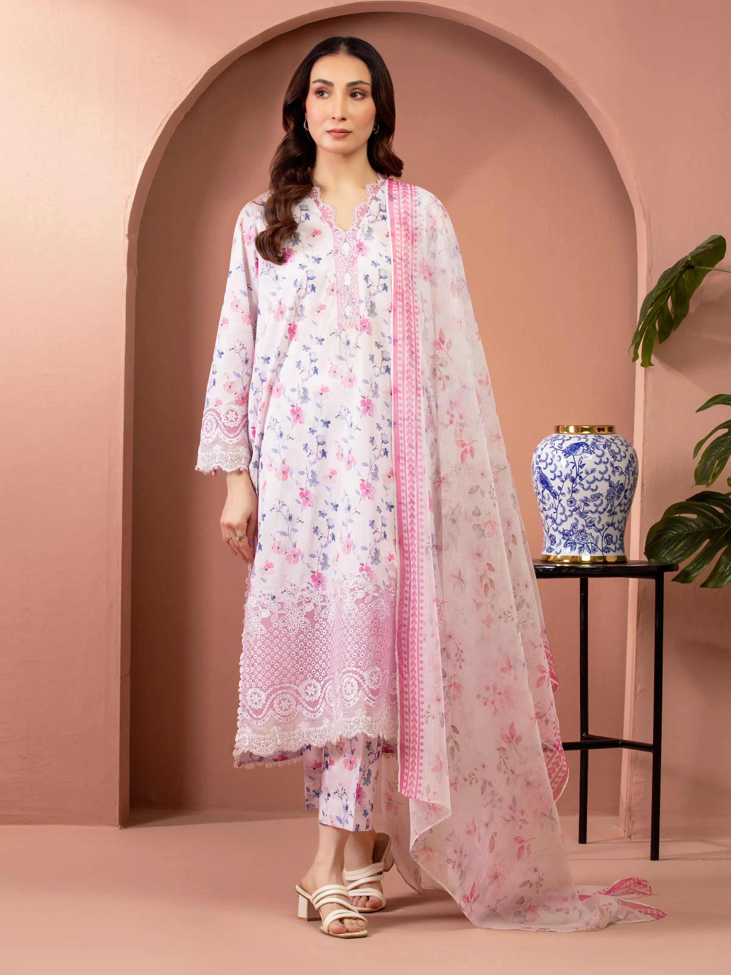 Embroidered Lawn Suit - EWU5V1-31453-3P