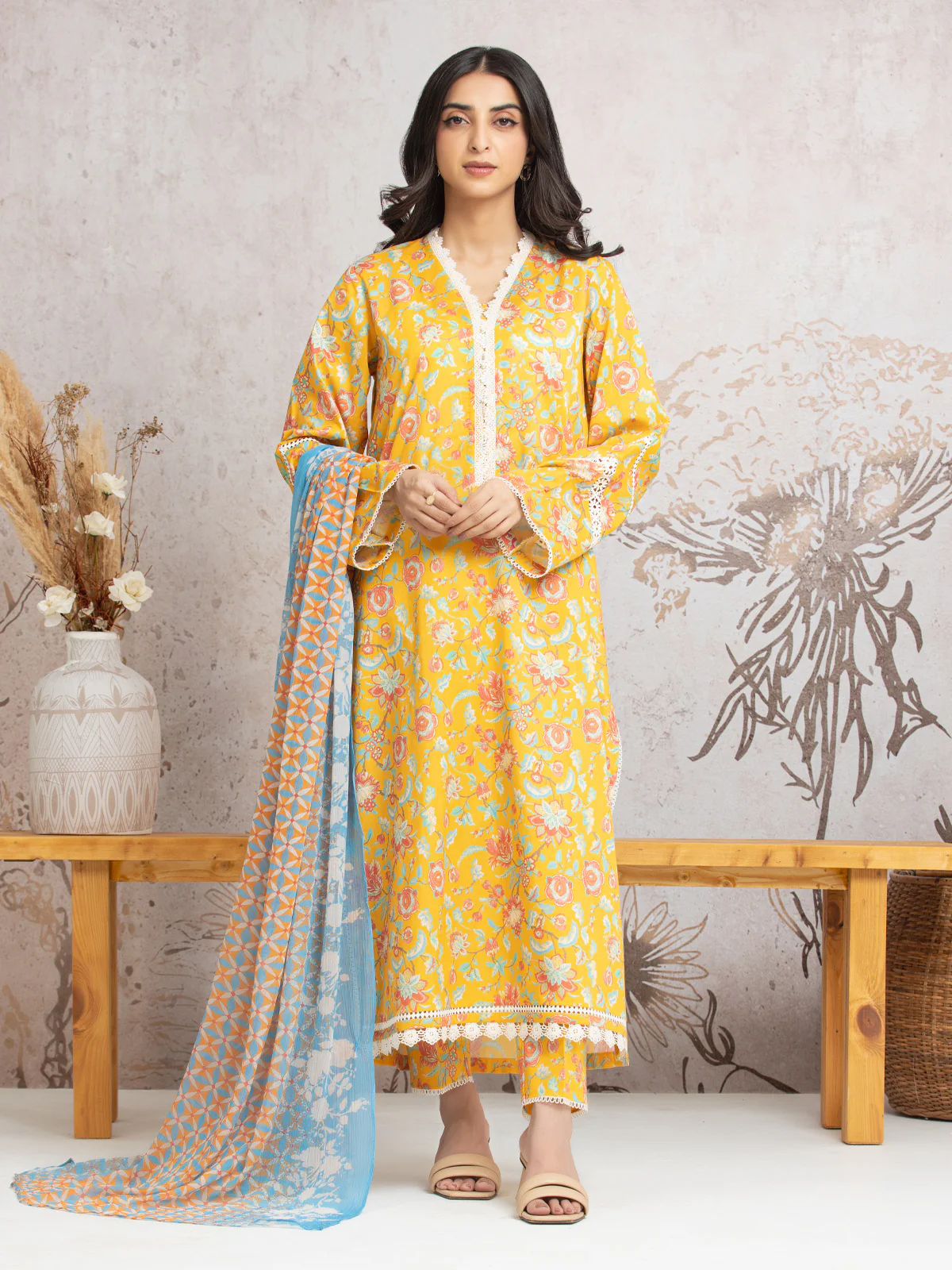 Printed Cambric Suit - EWU24M2-002